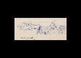 ;Pescatori di Viareggio; disegno a penna 1958 22x10 cm