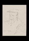 ;Ritratto; 1950 penna 20.5x27 cm