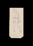 ;Lavoratore; 1958 penna 23x10.5 cm