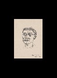 ;Ritratto; 1960 pennarello 25x34.5 cm