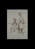 ;Pescatori; litografia 35x50 cm