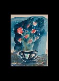 ;Vasetto di fiori; acquerello 1945 cm 20x30