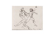 ;Ballerini; disegno a penna 1980 cm 11x14