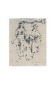 ;Donne Versiliane; disegno a penna 1982 cm 13.5x17.5
