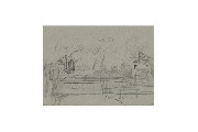 ;Paesaggio; matita 1950 cm 12.5x17.5