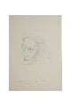 ;Ritratto della moglie; matita 1960 cm 33x47