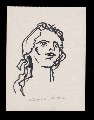 ;Ritratto di donna; pennarello 15x19 cm