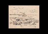 ;Barca;  matita 1948 22.5x17 cm