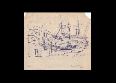 ;Barca; disegno a penna 20x29 cm