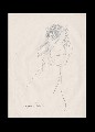;Studio di donna; disegno a penna 22x28 cm