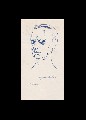 ;Autoritratto; 1972 pennarello 13x24 cm