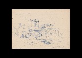;Paesaggio; 1961 penna 25x17.5 cm