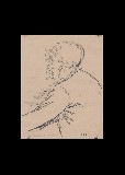 ;Ritratto di uomo; 1945 matita 16.5x21 cm
