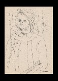 ;Ritratto di bambina; 1947 matita 29.5x21.5 cm