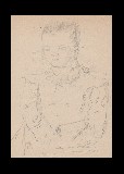 ;Studio per ritratto bambina; 1947 matita 21x29.5 cm
