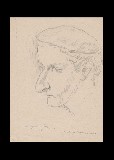 ;Ritratto di Beppe Domenici;; 1950 matita 21x27 cm