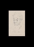;Ritratto del Prof. Zagarrio; 1946 penna 16x22 cm