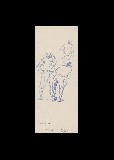;Lavoratori; 1958 penna 10.5x24.5 cm