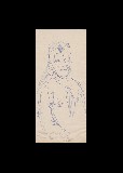 ;Uomo di mare; 1958 penna 10.5x23 cm