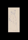 ;Donna di mare; 1958 penna 10.5x21.5 cm