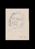 ;Studio per ritratto; 1955 penna 16.5x22 cm
