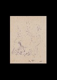 ;Piccione a Venezia; 1950 penna 16.5x22 cm