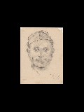 ;Ritratto di commilitone; 1941 carboncino 20x27 cm