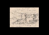 ;Paesaggio; 1941 penna 32x21.5 cm