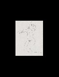 ;Studio nudo di donna; matita 28x21 cm
