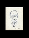 ;Ritratto di Rognoni; penna 14.5x19 cm