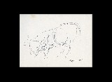 ;Studio di bue; 1965 penna 22.5x17 cm