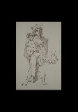 ;Donna con bambino; litografia 35x50 cm